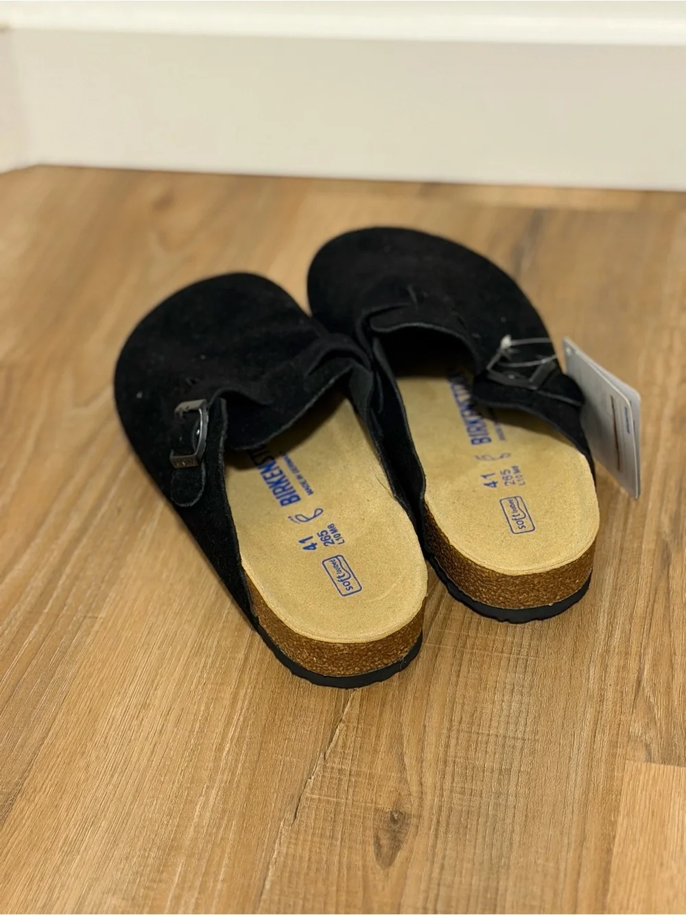 Birkenstock Boston Suede Slip-On Clog - Black